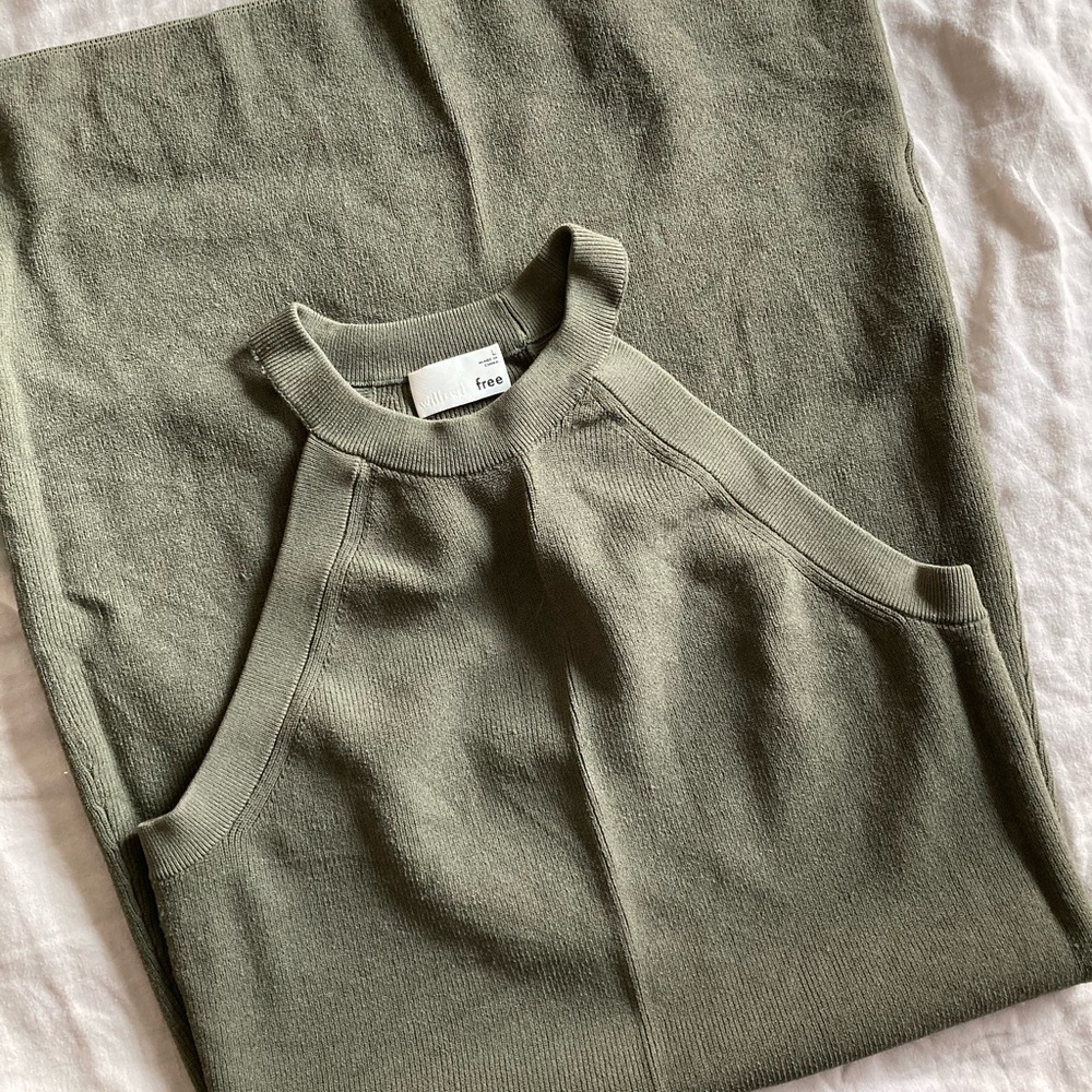 Wilfred Free Ribbed Halter Dress